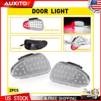 LED Door Courtesy Light Pair for Ford F-250 (1997–1999) - Clear Lens Red White