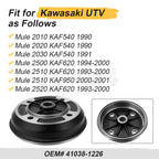 Rear Brake Drum Hub for Kawasaki Mule 2010/2500/2510 (Replaces 41038-1226)