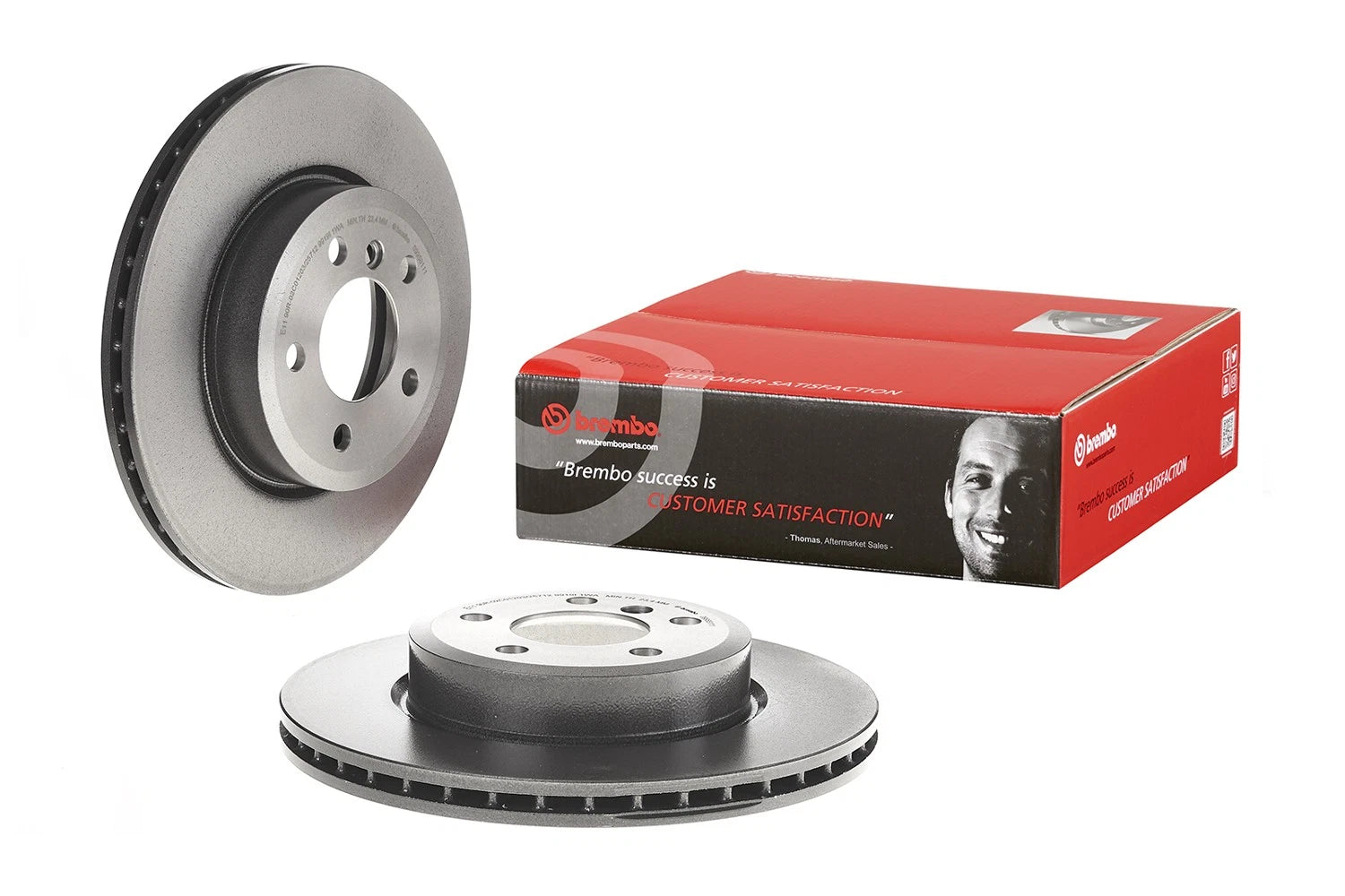 Brembo 325mm Vented Coated Disc Brake Rotor for BMW X3 E83 (2004–2010)