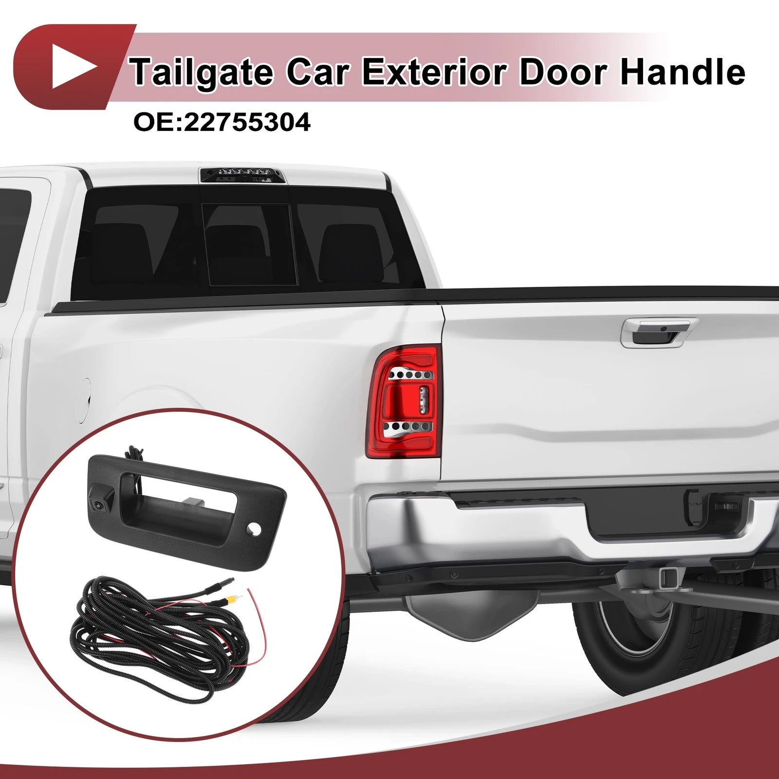 Tailgate Door Handle No. 22755304 for Chevrolet Silverado Sierra (2014–2019)