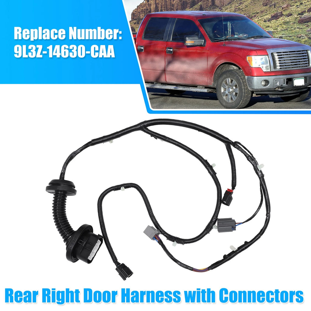 Rear Right Door Harness w/Connector for Ford F150 (2009–2014) NO.9L3Z14630CAA