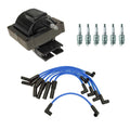 NGK Ignition Coil Wires & 6 Nickel Spark Plugs Kit for E-150 E-250 (1992–2014)