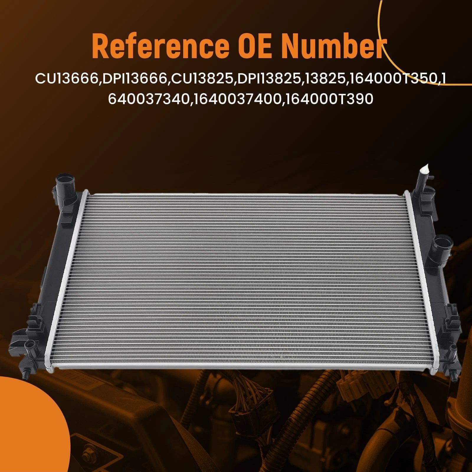 Cooling Radiator for Toyota C-HR (2018–2022) 1640037340
