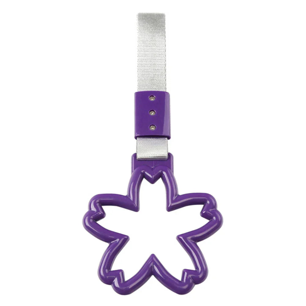 Cherry Blossom Shaped Ring Handle Strap for Train Bus - 1 Pcs
