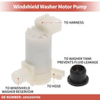 Windshield Washer Pump w/ Grommet for Isuzu (No. 2892050Y00)