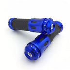 7/8" Blue Non-Slip Rubber Handlebar Grips for Honda CBR600 F4i (2001–2007)