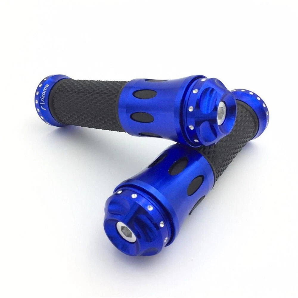 7/8" Blue Non-Slip Rubber Handlebar Grips for Honda CBR600 F4i (2001–2007)