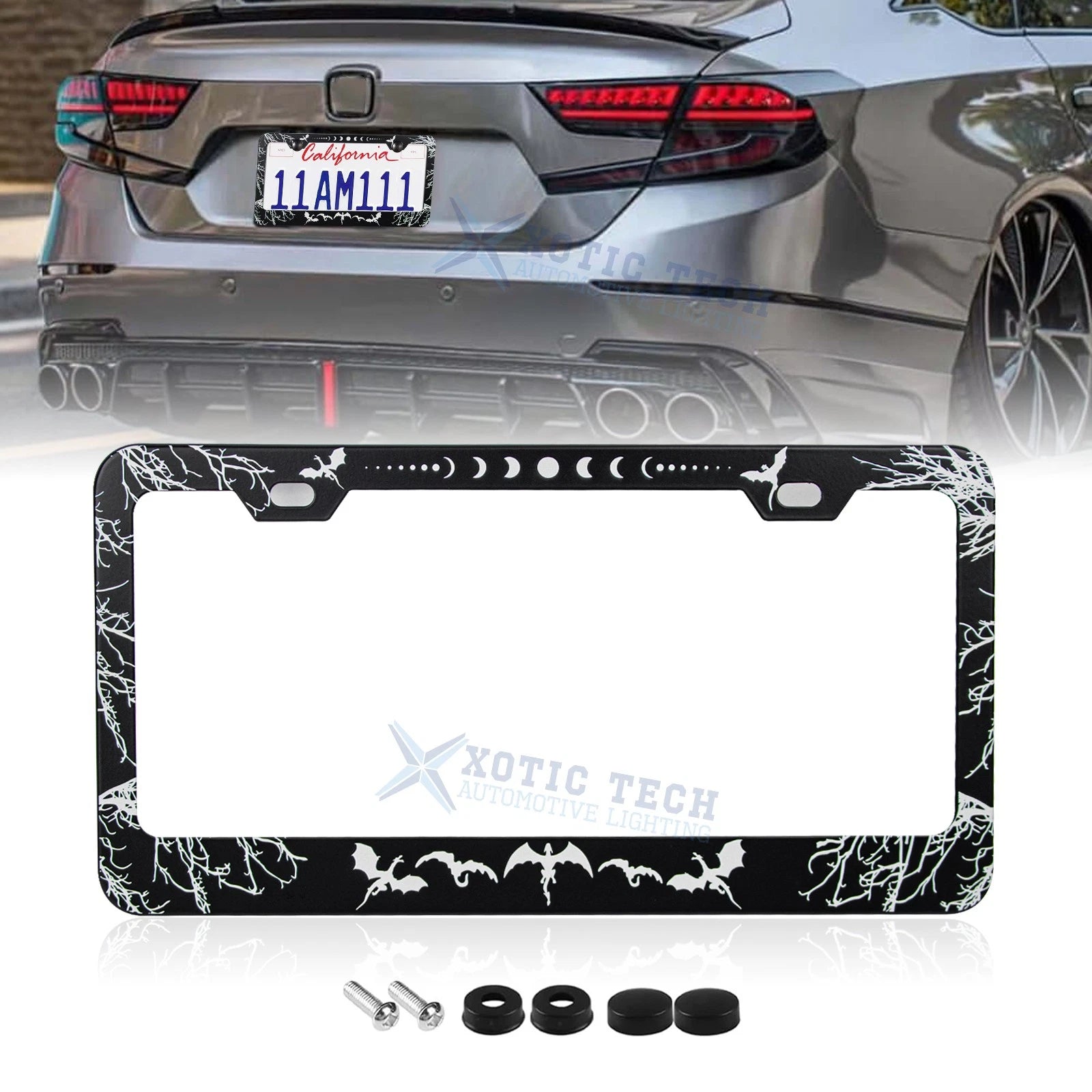 Universal License Plate Frame for Stainless Steel (2010–2025)