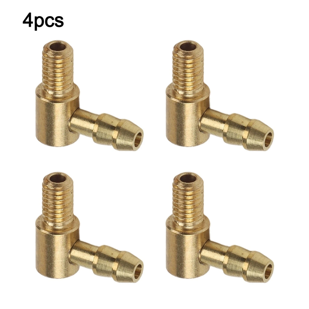 4pcs Fuel Water Nozzle 90 Degree for RC Boat (Stainless)
