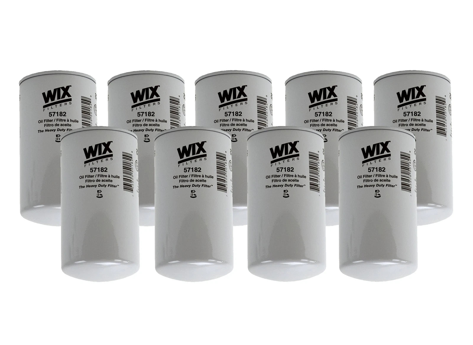 Set of 9 Engine Oil Filters for Ford Freightliner IC Peterbilt