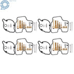 Set of 4 Carburetor Rebuild Kits for Honda CBR600F3 (1995–1998)