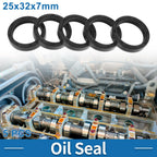 Set of 5 Oil Seal Rotary Shaft Seal for Various Models (25x32x7mm)