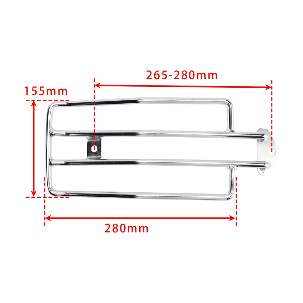 Chrome Solo Seat Luggage Rack for Harley Sportster XL XLH 883 1200 (1985–2003)