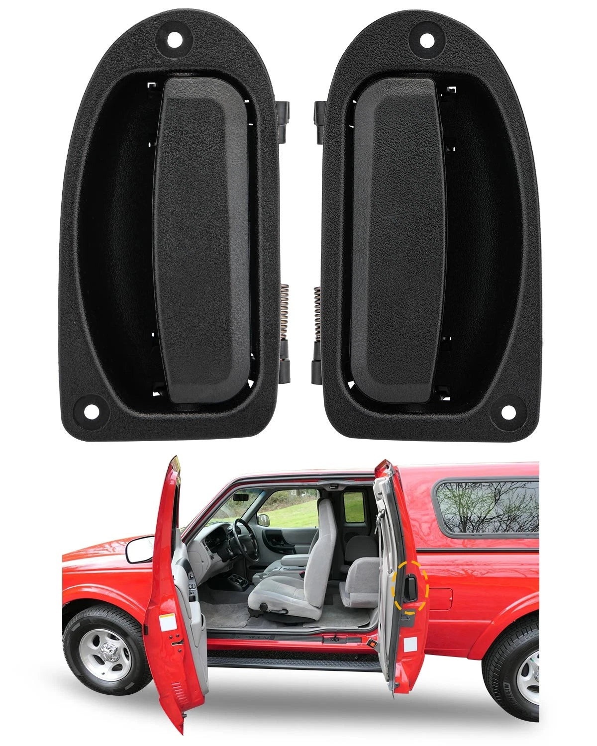 Set of 2 Interior Door Handles for Ford Ranger Mazda (1993–2011)