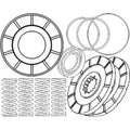 Brake Disc Kit for Case IH Farmall Tractor 706 756 766 806 (384166KIT)