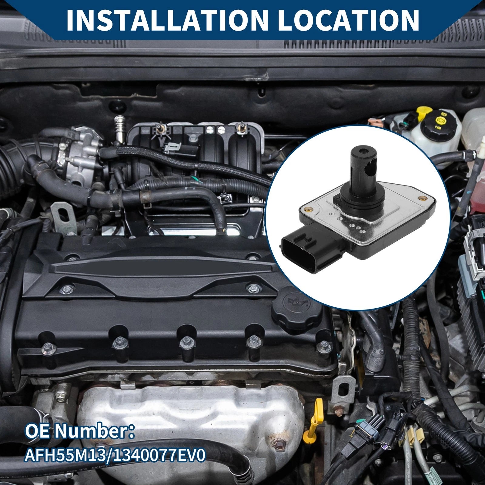 Mass Air Flow Sensor Meter No.AFH55M13 for Suzuki Vitara (2015–2021)