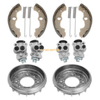 Front Brake Drums Wheel Cylinders Kit for Honda Foreman TRX400FW TRX450 (2000–2006)