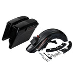 5" Stretched Saddlebags Speaker Lid & Rear Fender for Harley Touring (2009–2013)