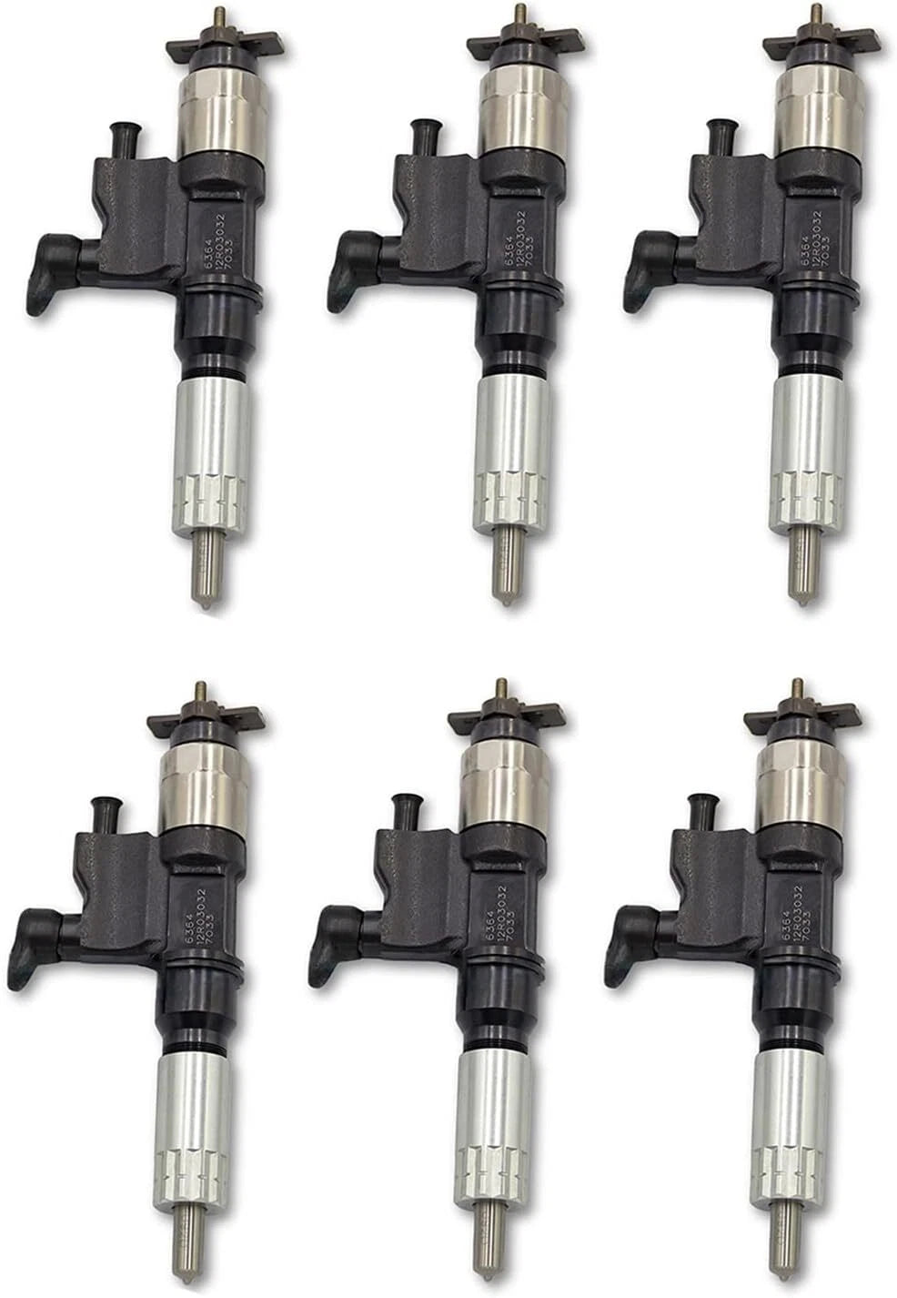 Set of 6 Fuel Injectors for Isuzu 6WG1 6WF1 (8-98282514-0, 295050-2160)
