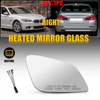 Right Passenger Side Mirror Glass for BMW 528 535 640 650 740 750 (2010–2016)