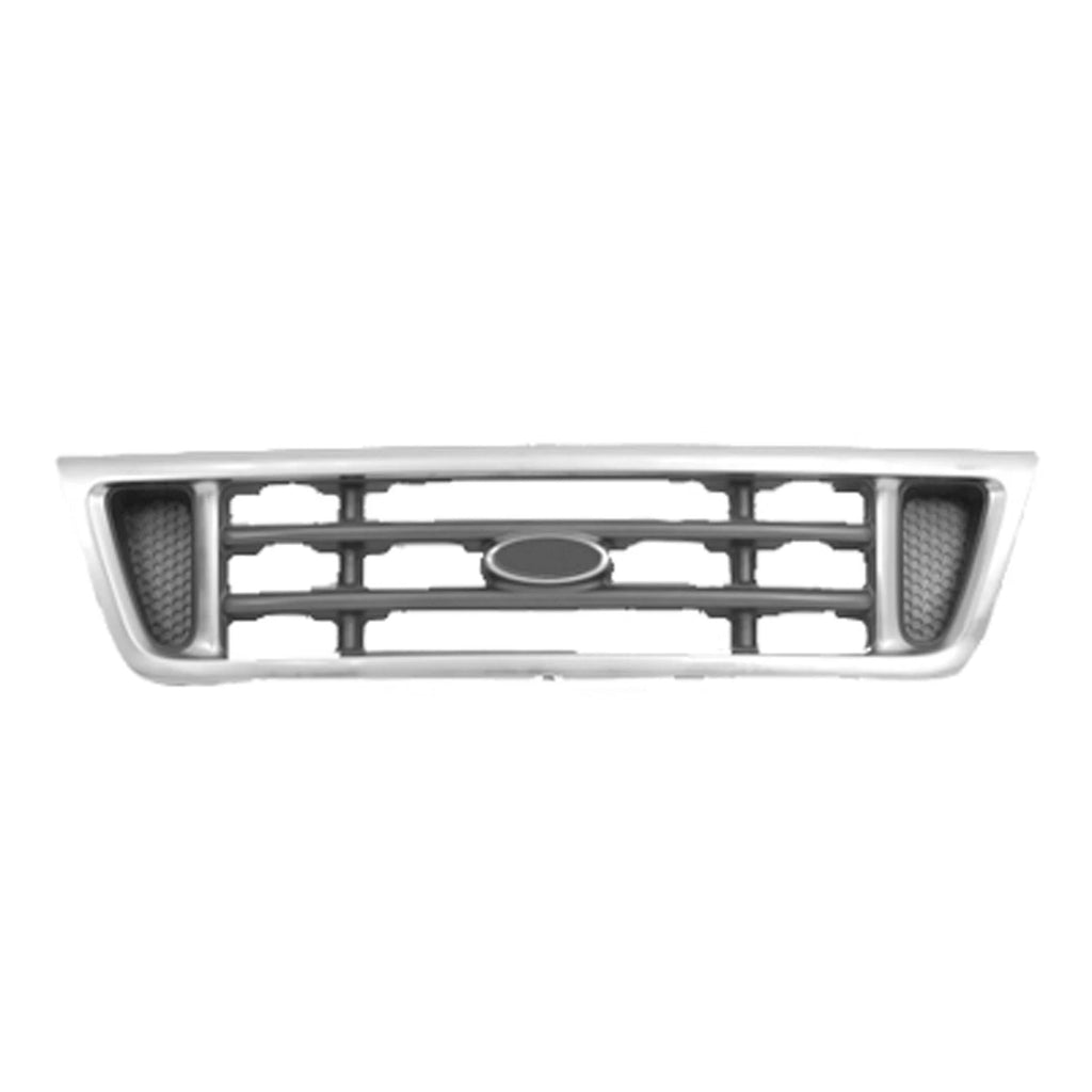 Replacement Chrome Plastic Front Grille (See compatibility Chart)