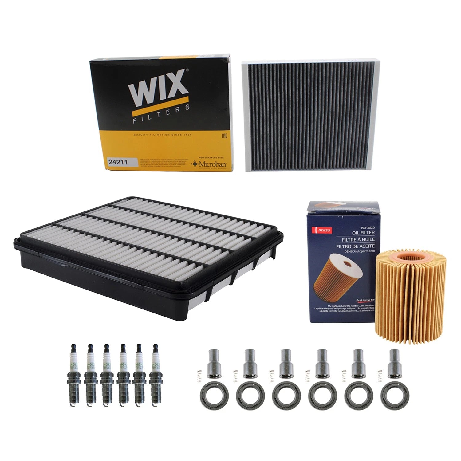 Tune Up Kit with NGK 6 Spark Plugs & Boots for Toyota Tundra (2000–2006)
