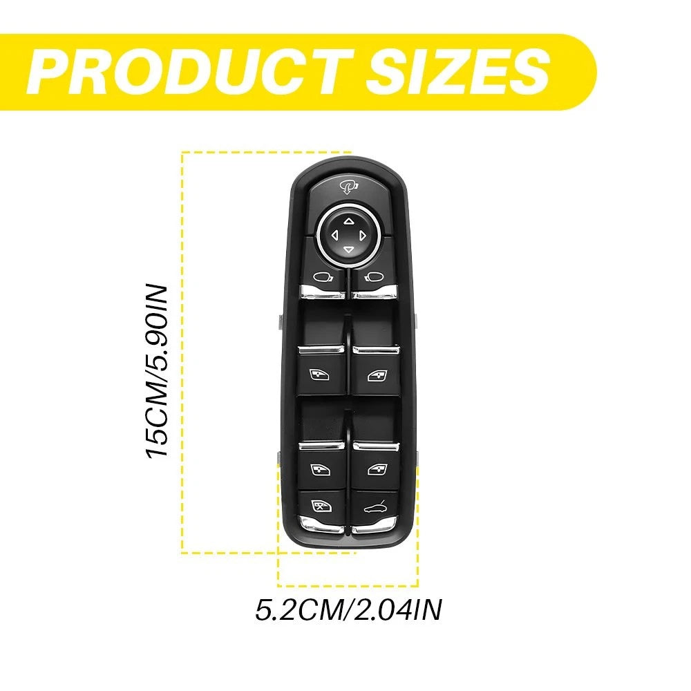 Power Master Window Switch for Porsche Macan Panamera Cayenne (2010–2015) 7PP959858 H