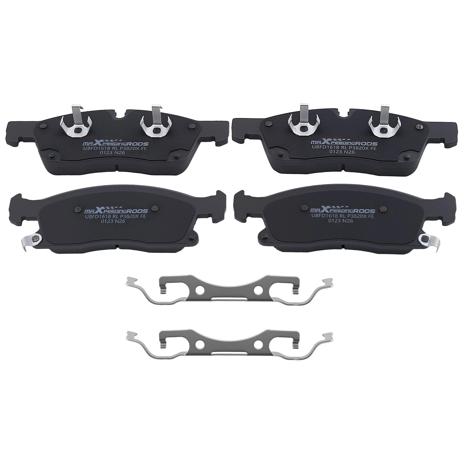 Set of 4 Front Brake Pads Kit for Dodge Durango (2011–2023) D1455 P1455