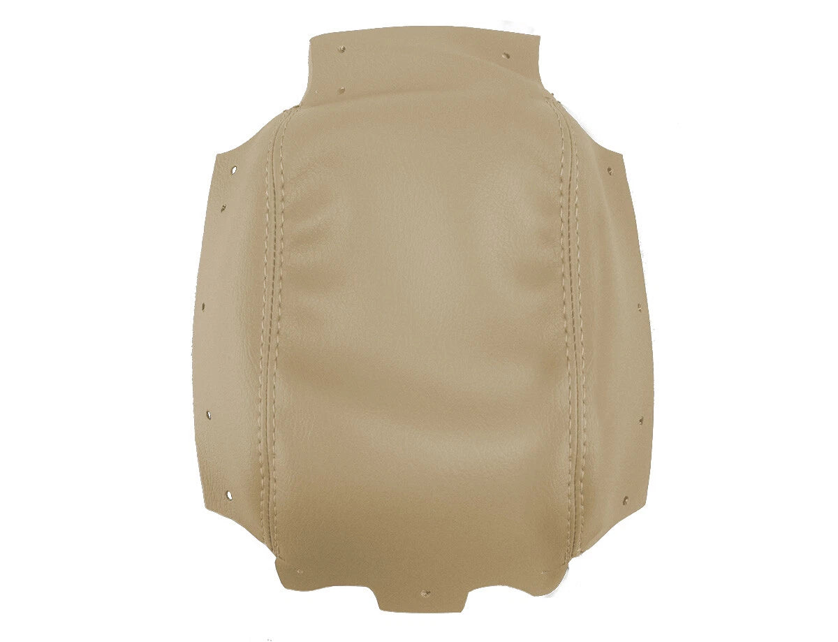 Leather Console Lid Armrest Cover for Volvo S40 (2004–2007) Beige