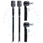 Set of 4 Tie Rod Ends for Ford Mustang (1994–2004)