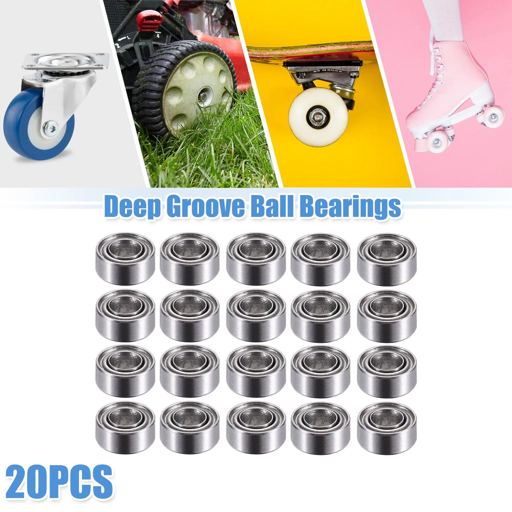 20pcs 683ZZ Deep Groove Ball Bearings for Various Models (3x7x3mm)