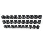 10 x Black CNC 9mm Motor Bolt Topper Caps for Harley