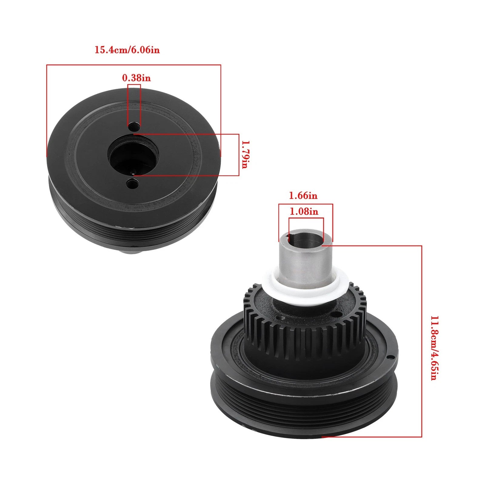 Harmonic Balancer for Ford Mustang, Mercury Mountaineer (2005–2010) V6 4.0L