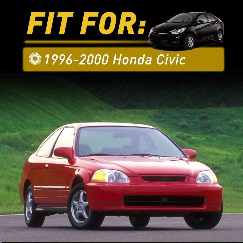 Outside Door Handle for Honda Civic (1996–2000) Right Rear Smooth Black