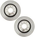 Set of 2 Rear Disc Brake Rotors 282mm for Audi A3 VW CC Tiguan (2010–2019)