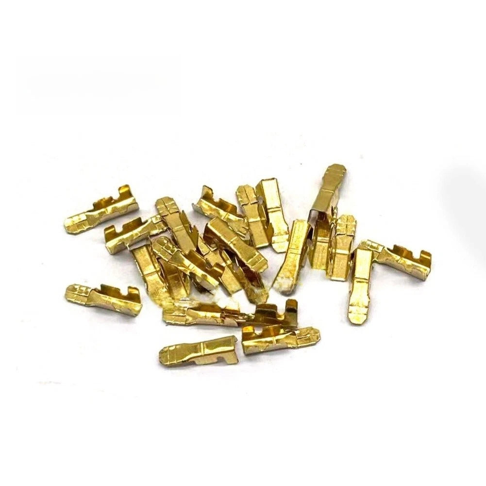 Set of 50 Electric Tool Switch Wire Terminal Clips 2mm 3mm Metal Plastic