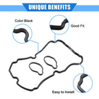 Valve Cover Gasket Kit for Subaru Forester (2004–2013) Rubber Black