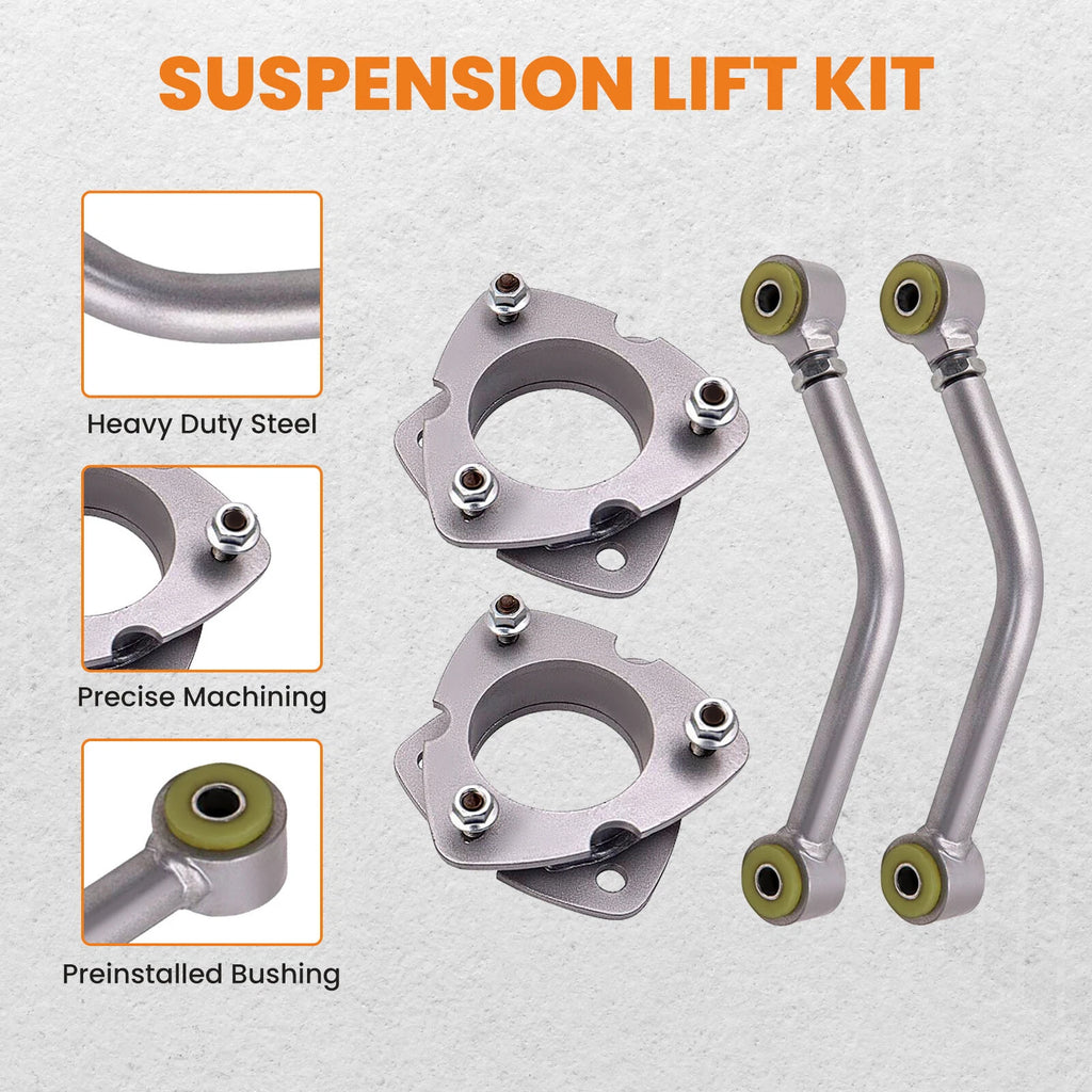2" Lift Kit with Alignment Control Arms for Jeep Patriot Compass (2007–2017)