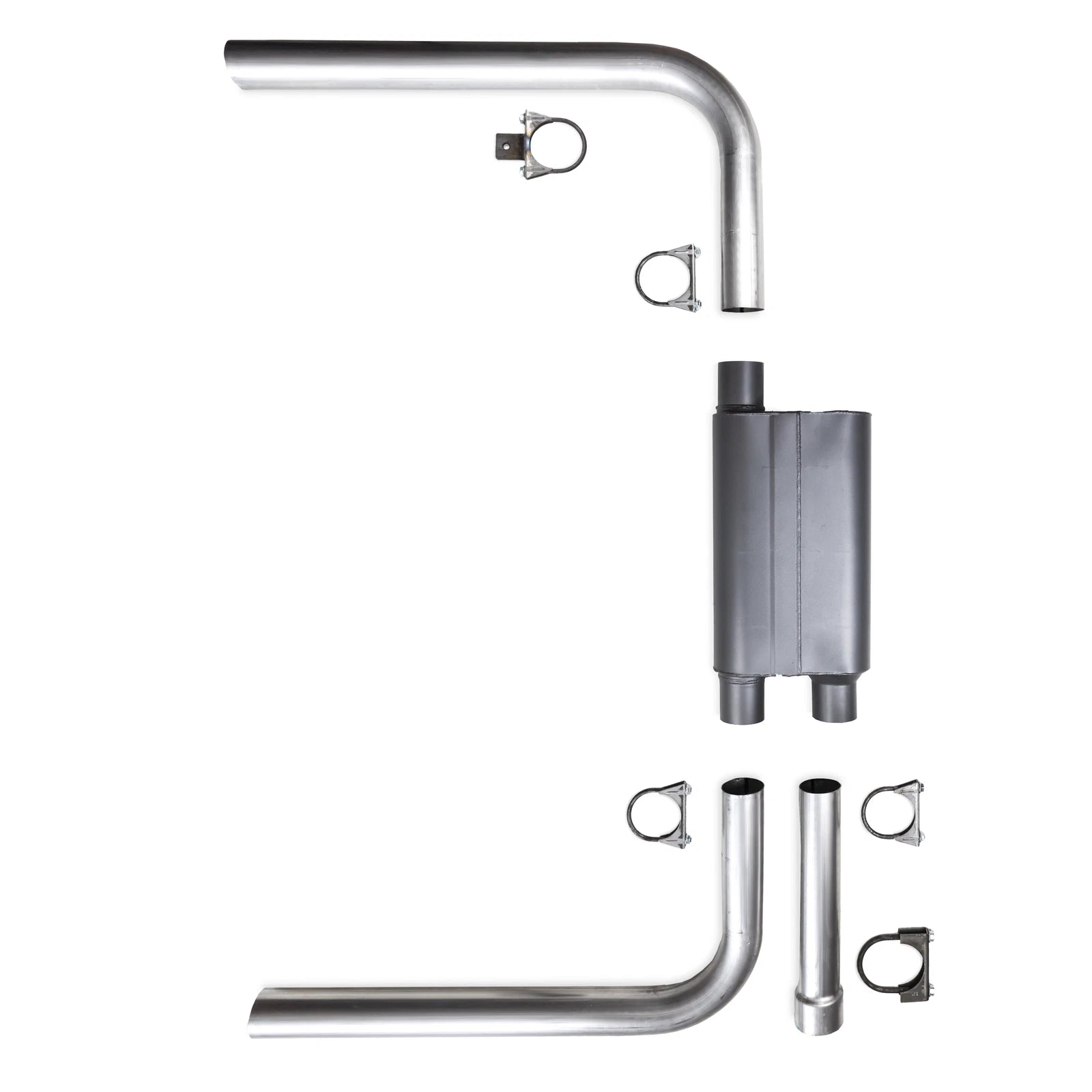 Exhaust System with Chambered Muffler for 82-92 Camaro Firebird