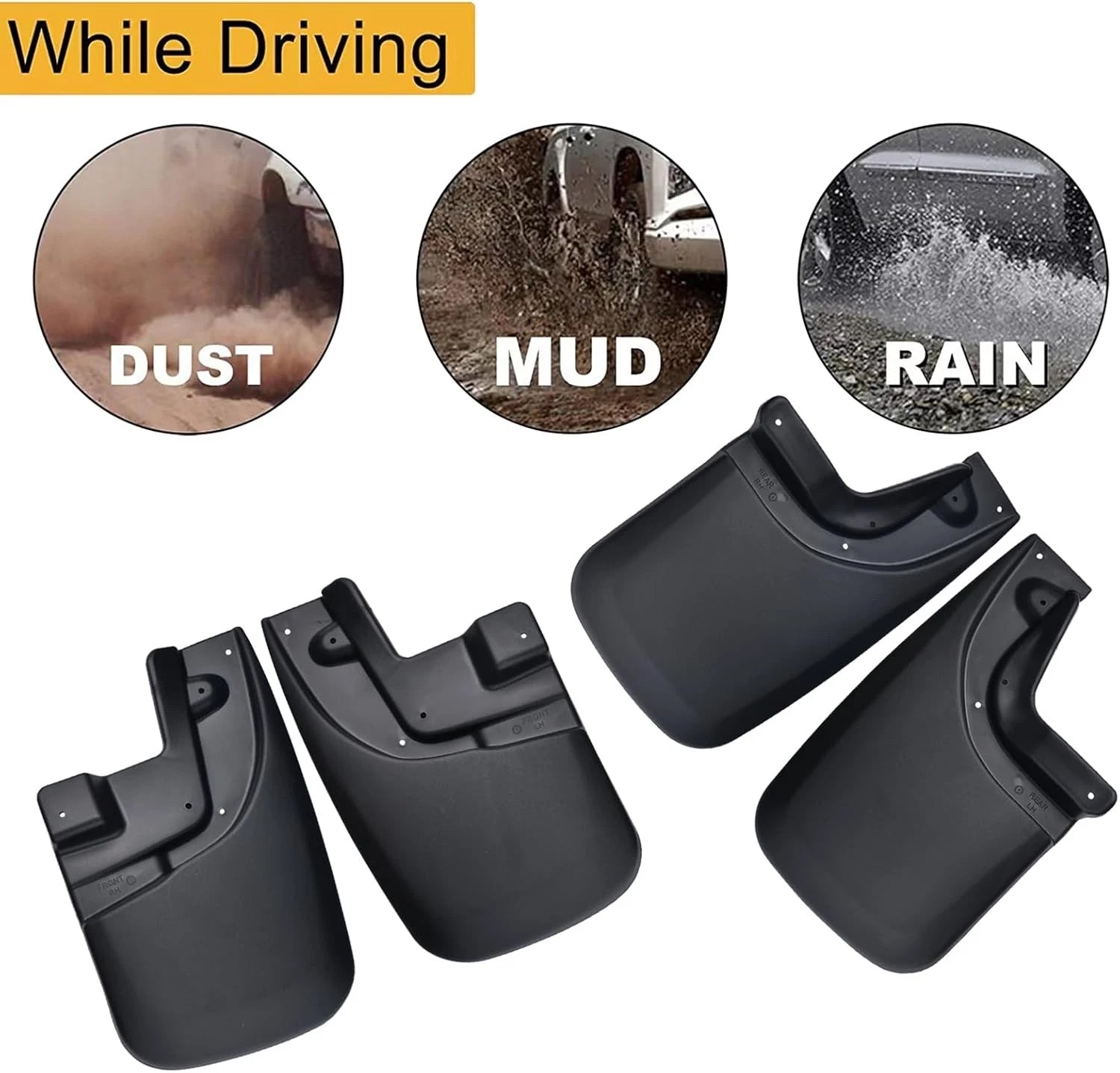 4X Mud Flap Splash Guard for Toyota Tacoma 2005–2015