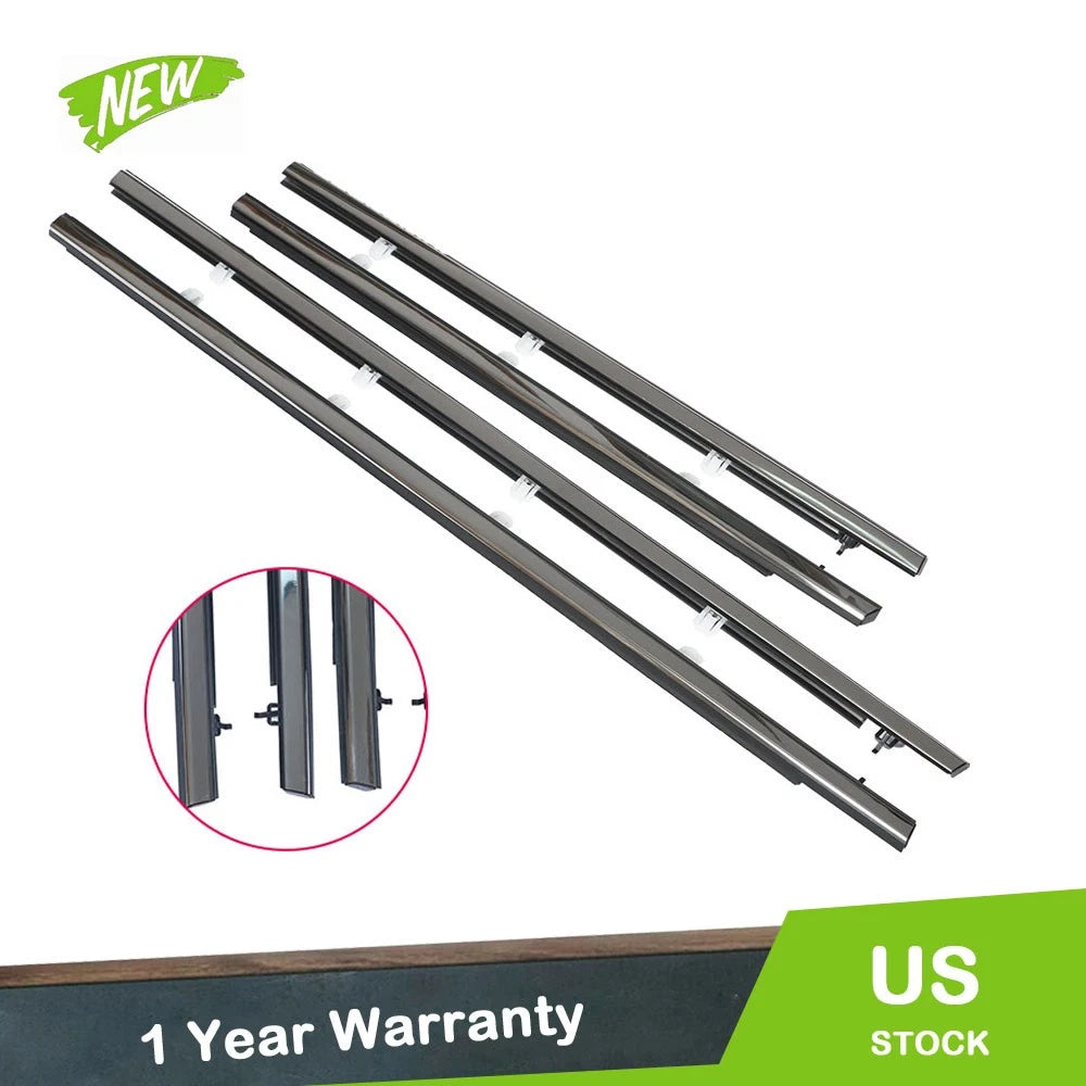 Chrome Outside Window Moulding Weatherstrip Seal for Acura TSX (2009–2014)
