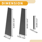 Set of 6 Door Pillar Window Trim for Toyota Mark X (130) Carbon Fiber Black