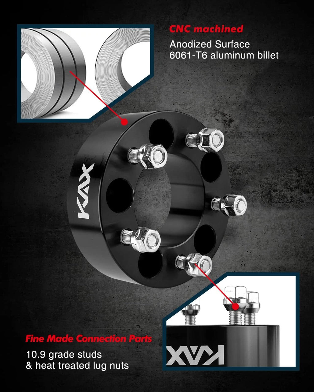 2" Wheel Spacers for 1982–2004 Chevrolet S10 / Blazer (5x4.75) (M12x1.5)