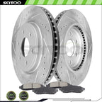 Front Brake Rotors and Ceramic Pads for Nissan Frontier Pathfinder Xterra (2008–2018)