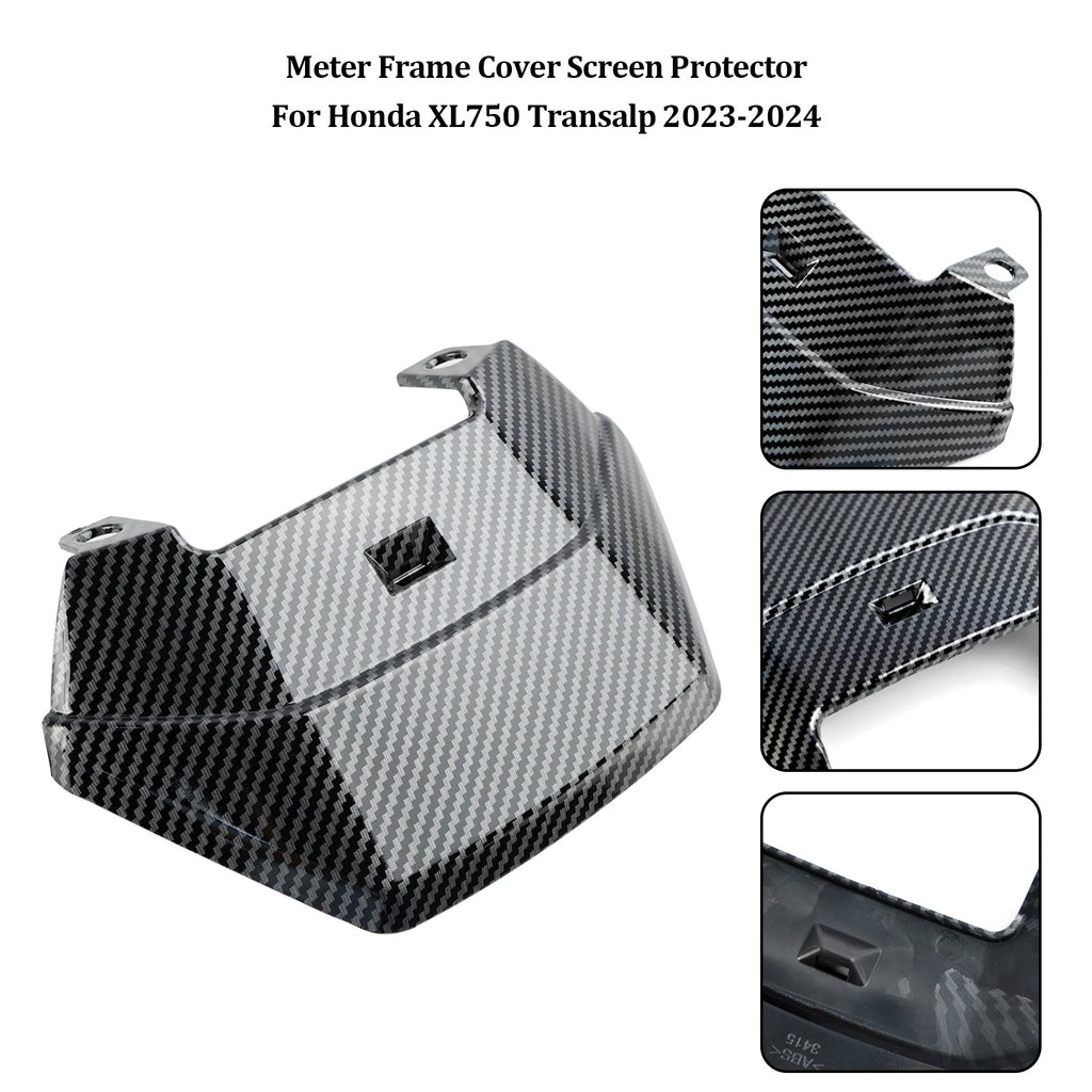 Meter Frame Cover Screen Protector for Honda XL750 Transalp (2023–2024) Carbon