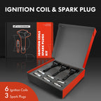 3X Ignition Coil & 6X Iridium Spark Plug for Kia Sedona (2002–2005)