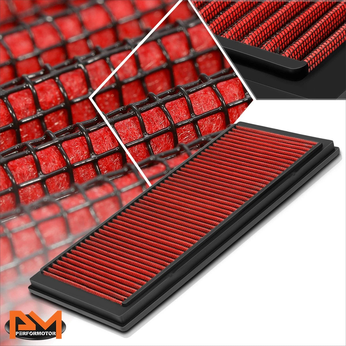 Reusable multilayer high flow air filter for Subaru Forester/Impreza 2.5L (1999–2004)