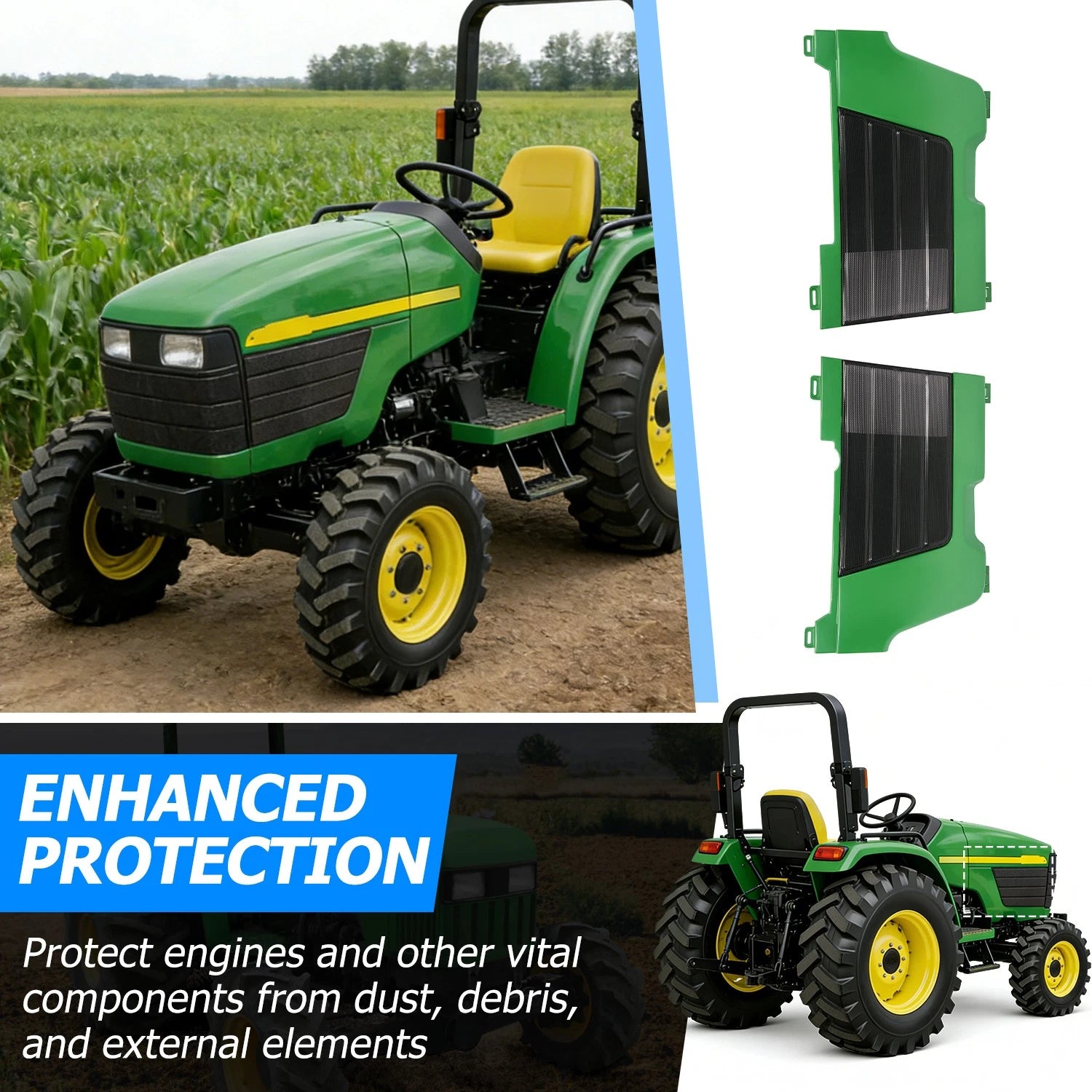 Side Panel & Grille Kit for John Deere 4200 4300 4400 (2000–2005)