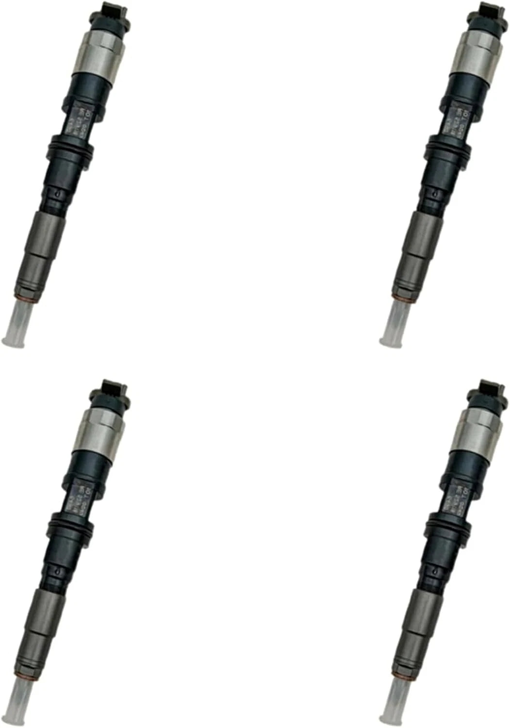 Set of 4 Common Rail Injectors 095000-6490 for John Deere HPCR 4045T 6068T
