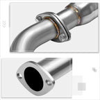 Catback Exhaust Muffler for Honda CRX (1988–1991) D15/16 4.5" Burnt Tip